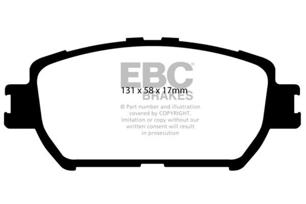 EBC 06-07 Lexus GS300 3.0 Redstuff Front Brake Pads - DP31642C