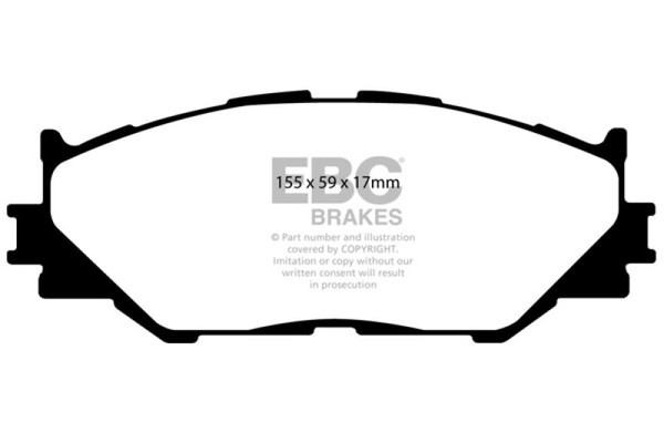 EBC 06-08 Lexus IS250 2.5 Redstuff Front Brake Pads - DP31772C