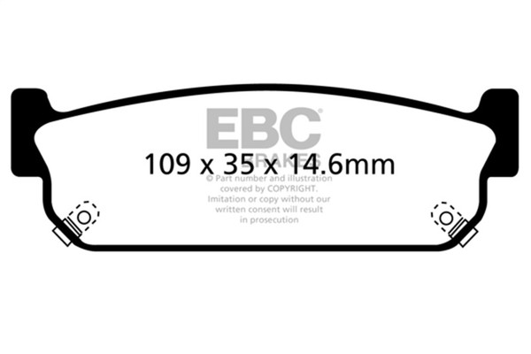 EBC 93-97 Infiniti J30 3.0 Redstuff Rear Brake Pads - DP31784C