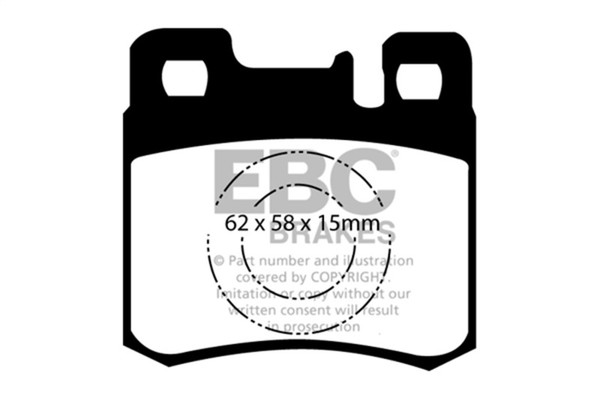 EBC 98-00 Mercedes-Benz E300 TD 3.0 TD Redstuff Rear Brake Pads - DP3846C