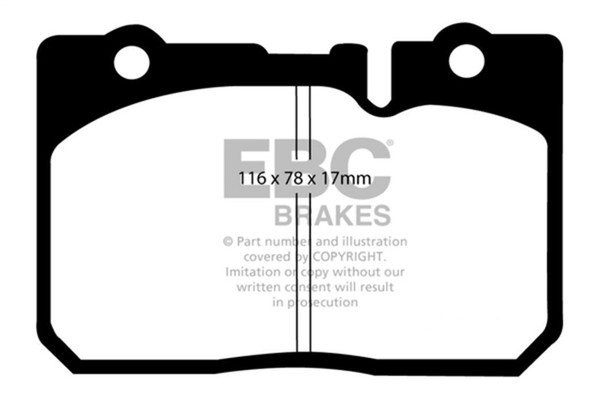 EBC 95-00 Lexus LS400 4.0 Yellowstuff Front Brake Pads - DP41154R