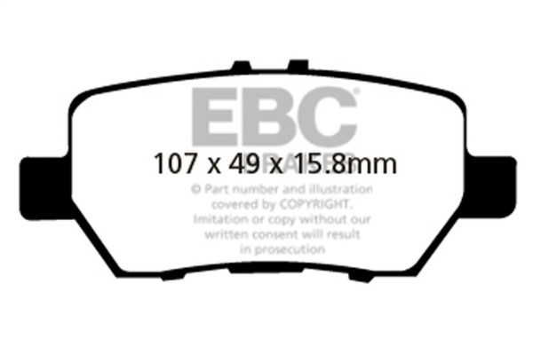 EBC 05-08 Acura RL 3.5 Yellowstuff Rear Brake Pads - DP41736R