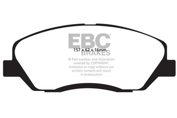 EBC 06-09 Hyundai Entourage 3.8 Yellowstuff Front Brake Pads - DP41783R