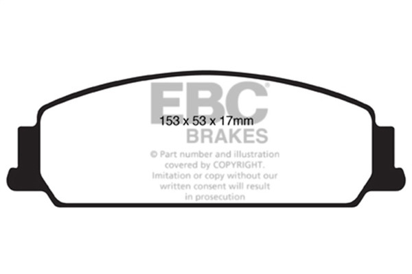 EBC 08-10 Pontiac G8 3.6 Yellowstuff Front Brake Pads - DP41833R