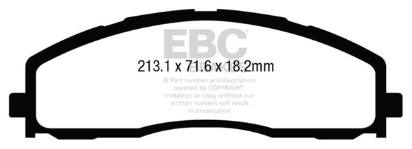 EBC 13+ Ford F250 (inc Super Duty) 6.2 (2WD) Extra Duty Front Brake Pads - ED93015