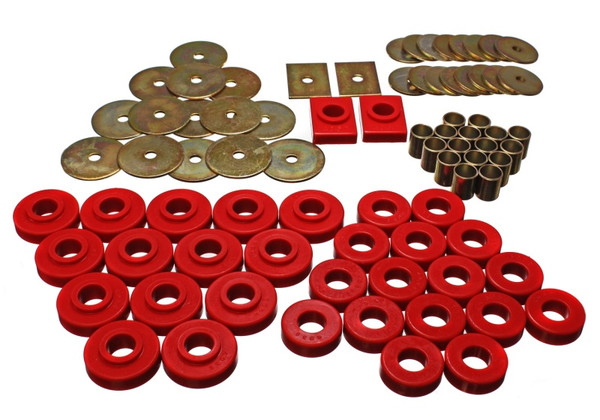 Energy Suspension Gm Body Mount Set - Red - 3.4120R
