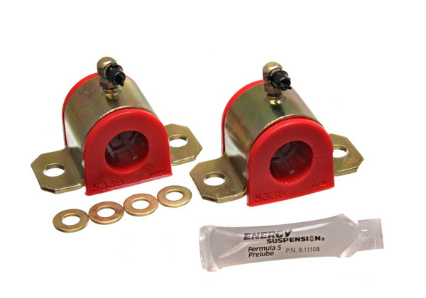 Energy Suspension 03-06 Toyota Corolla/Matrix Red 24mm Front Sway Bar Bushing Set (Greaseable Frame - 8.5128R