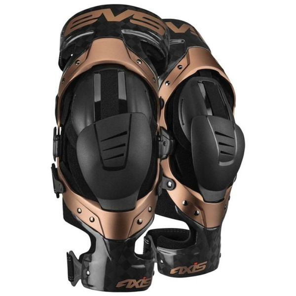 EVS Axis Pro Knee Brace Black/Copper Pair - XL - AXISP-BK/COP-XP