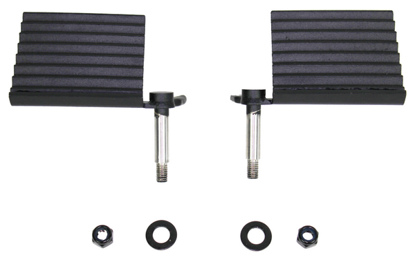 Fishbone Offroad 76-06 Jeep CJ YJ TJ Wrangler Foot Peg Set Gloss - Black - FB21078