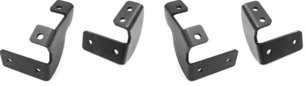 Go Rhino 2024 Toyota Tacoma DC 4dr Brackets for Dominator Extreme SideSteps - Tex. Blk - D64432TK