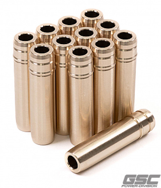 GSC P-D Nissan VR30DDTT Manganese Bronze Stopper Style Intake Valve Guide - Set of 12 - 3138-12