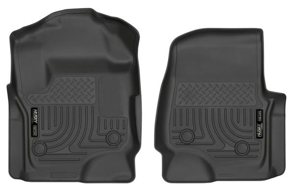 Husky Liners 17 Ford F-250 Super Duty SuperCab WeatherBeater Black Floor Liners - 13321