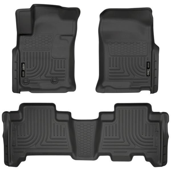 Husky Liners 10-12 Toyota 4Runner/Lexus GX460 WeatherBeater Combo Black Floor Liners - 98571