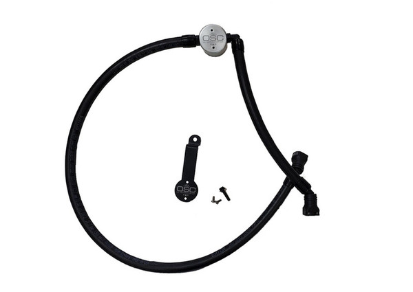 J&L 18-25 Jeep Wrangler JL 3.6L Driver Side Oil Separator 3.0 - Clear Anodized - 3069D-C