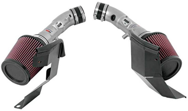 K&N 07-08 G35 Dual Silver Typhoon Short Ram Intakes - 69-7082TS