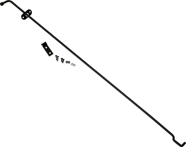 Kentrol 72-86 Jeep Wrangler CJ Hood Prop Rod - Powdercoat Black - 50523