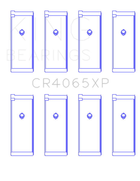 King Engine Bearings Nissan KA-24DE (Size .025 Oversized) Performance Rod Bearing Set - CR4065XP.026