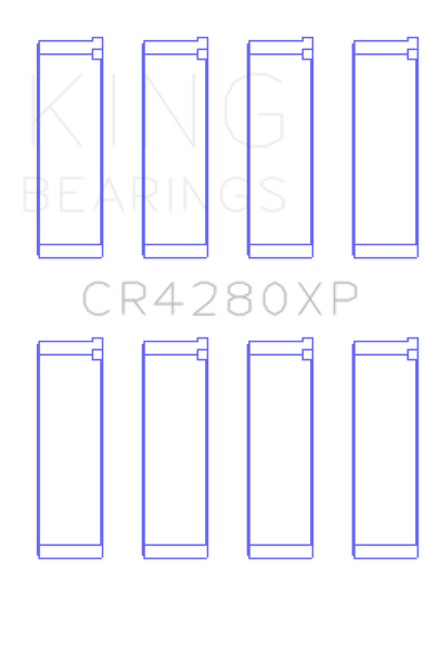 King Engine Bearings Subaru WRX/STi EJ20/EJ22/EJ25 48mm Rod Performance Rod Bearing Set - Size STDX - CR4280XPSTDX