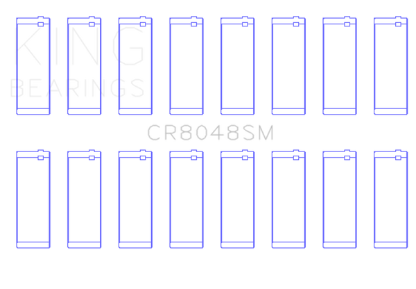 King Engine Bearings Chrysler 345/370 16V (Size +0.25mm) Connecting Rod Bearing Set - CR8048SM0.25
