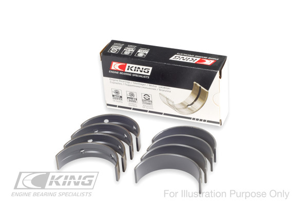 King Engine Bearings Ford Ecoboost 2.7L V6 (Size 0.25) Main Bearing Set - MB4558MC0.25