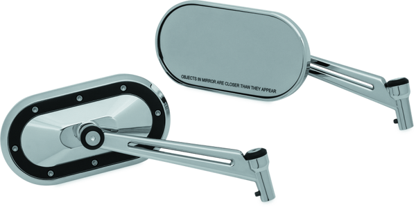 Kuryakyn Heavy Industry Mirrors Chrome/Black - 1765