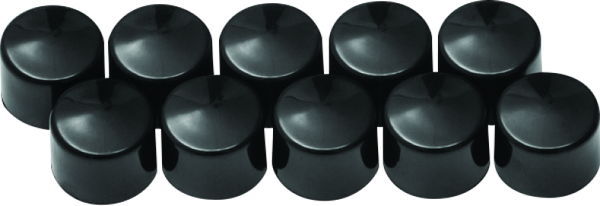 Kuryakyn Kool Kaps Gloss Black 1/4inch Allen Head - 2457