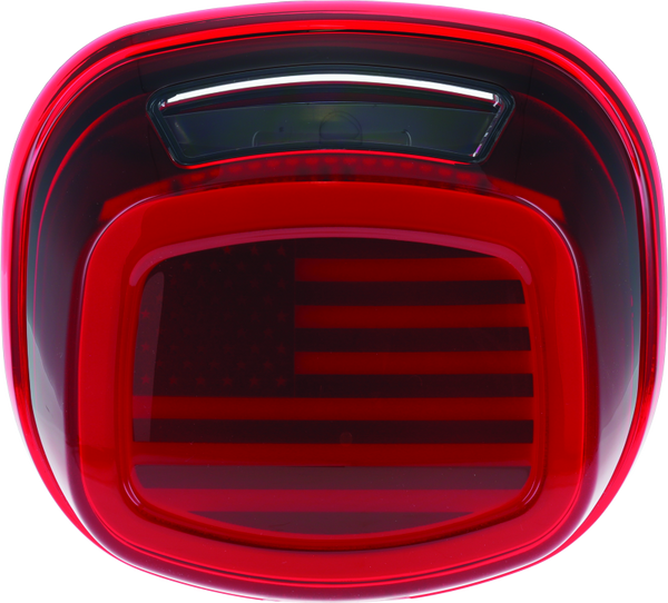 Kuryakyn Freedom Taillight Red Lens With License Light - 2924