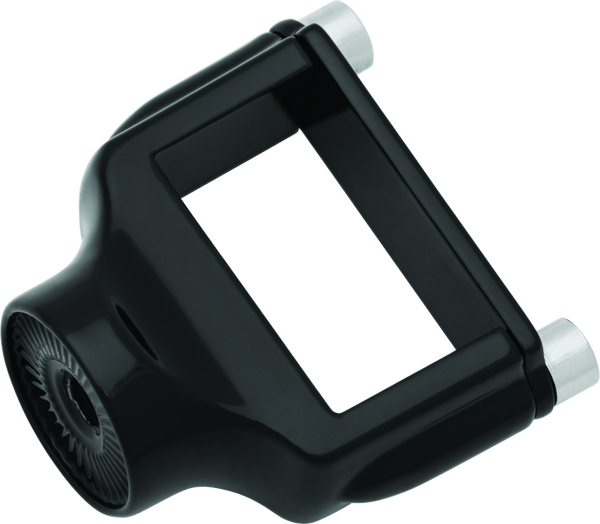 Kuryakyn Side Mount License Plate Holder Clamp 86-22 XL Models Gloss Black - 3119