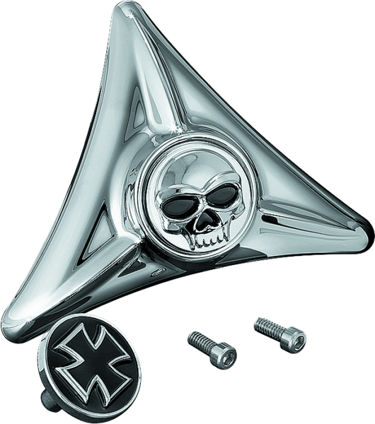 Kuryakyn License Plate Mounting Hole Covers Zombie Chrome - 3158