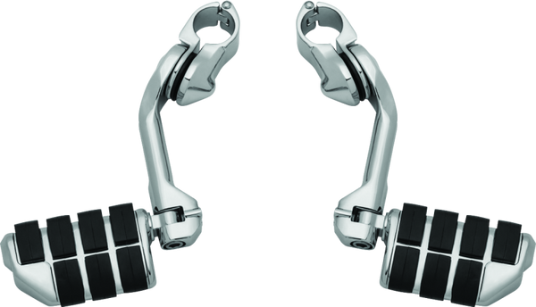 Kuryakyn Tour-Tech Cruise 6in Mount Arm With Dually ISO Pegs 1-1/4in Clamp Chrome - 4529