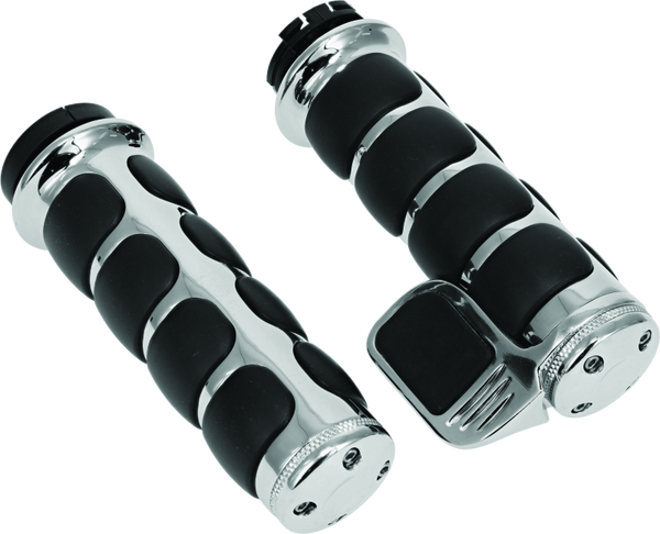 Kuryakyn ISO Grip With Throttle Boss Dual Cable Chrome - 6342