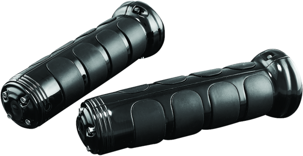 Kuryakyn ISO-Grips With OEM Heated Grip 06-20 Honda GL1800 Black - 6383