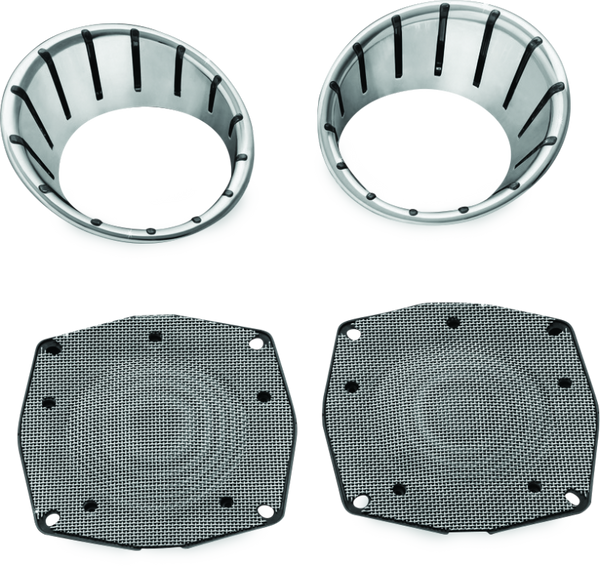Kuryakyn LED Speaker Bezels 96-13 Touring Models Chrome - 7287