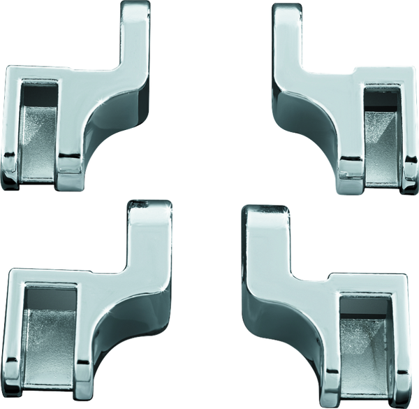 Kuryakyn Driver Floorboard Relocation Brackets For FLST Models Chrome - 7528