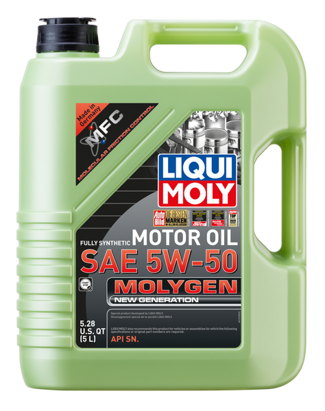 LIQUI MOLY 5L Molygen New Generation Motor Oil SAE 5W50 - 20310