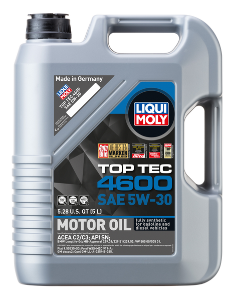 LIQUI MOLY 5L Top Tec 4600 Motor Oil SAE 5W30 - 20448