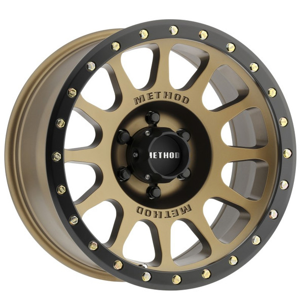 Method MR305 NV 18x9 0mm Offset 6x5.5 108mm CB Method Bronze/Black Street Loc Wheel - MR30589060900