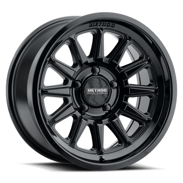 Method MR323 17x8.5 / 8x6.5 BP / 0ET / 4.72in BS / 130.81mm CB - Gloss Black Wheel - MR323785801300