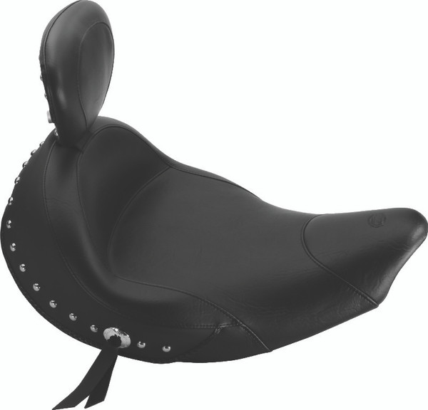 Mustang 18-21 Harley Fat Bob Tripper Fastback 1PC Seat - Black - 75709