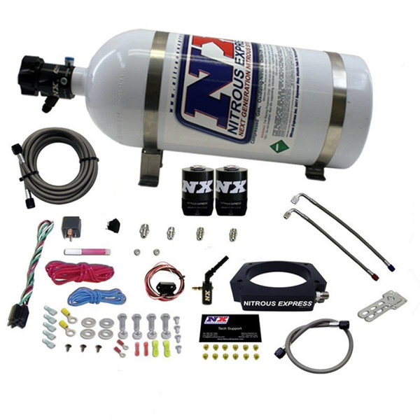 Nitrous Express 2014+ GM 6.2L Truck Nitrous Plate Kit (35-300HP) w/10lb Bottle - 20937-10