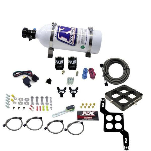 Nitrous Express Dominator Billet Crossbar Pro-Power Nitrous Kit (100-500HP) w/5lb Bottle - 60547-05
