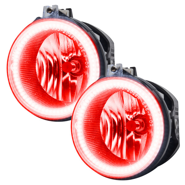 Oracle Dodge Challenger 08-14 LED Waterproof Fog Halo Kit - Red - 1253-003