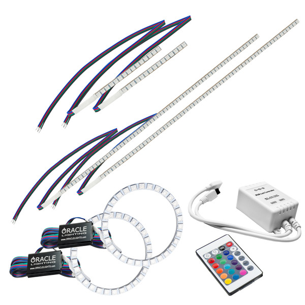 Oracle 16-18 Honda Pilot DRL Upgrade w/ Halo Kit - ColorSHIFT w/ Simple Controller - 1323-504