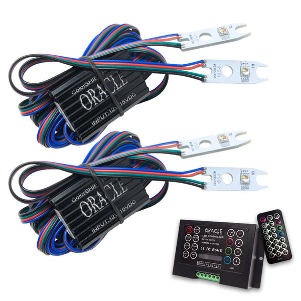 Oracle 15-17 Ford F-150 Headlight DRL Upgrade Kit - ColorSHIFT w/ 2.0 Controller - 2395-333