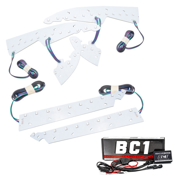 Oracle 14-15 GMC Sierra Headlight DRL Upgrade Kit - ColorSHIFT w/ BC1 Controller - 2450-335
