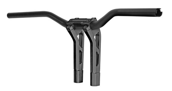 Performance Machine Phatbar H-Bar Assy, 9in Riser, 1-1/4in Bar, Int Wire, Gauge Mnt  - Black Ops - 0208-2195M-SMB