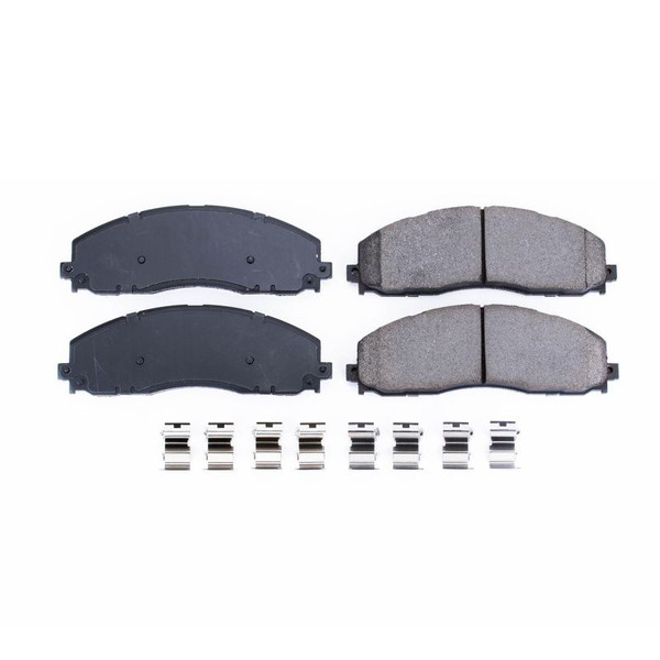 Power Stop 12-19 Ford F-250 Super Duty Front Z17 Evolution Ceramic Brake Pads w/Hardware - 17-1680