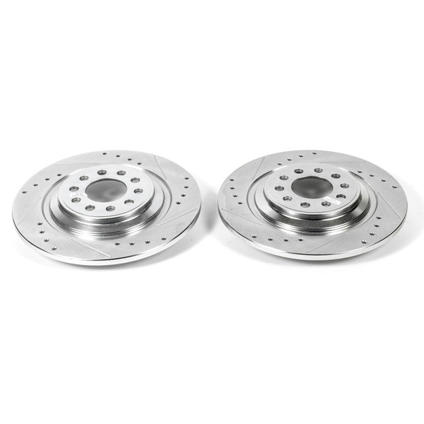 Power Stop 14-19 Jeep Cherokee Rear Evolution Drilled & Slotted Rotors - Pair - AR83088XPR