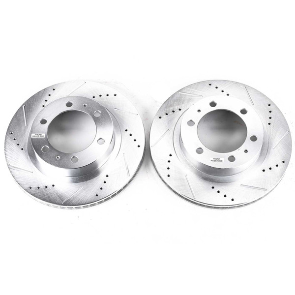 Power Stop 03-09 Toyota 4Runner Front Evolution Drilled & Slotted Rotors - Pair - JBR1121XPR