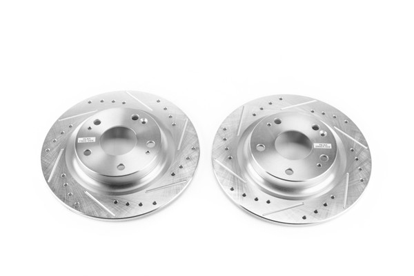 Power Stop 17-18 Honda Civic Si Rear Evolution Drilled & Slotted Rotors - Pair - JBR1747XPR